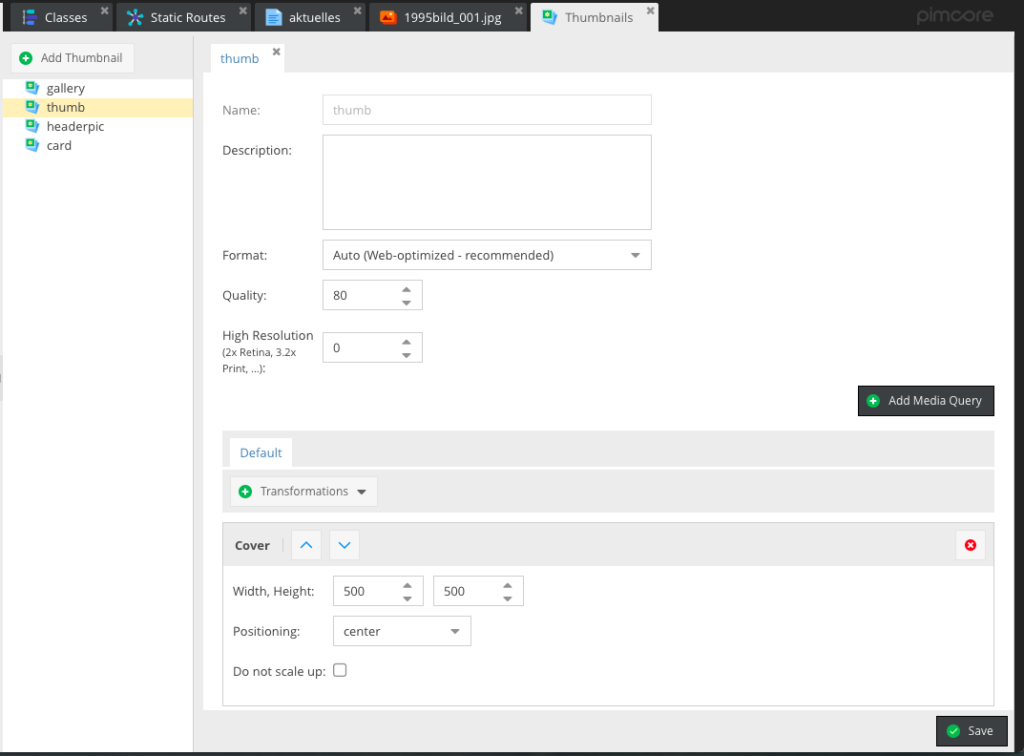 pimcore-thumbnails